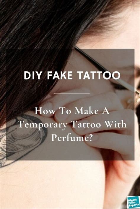 fake tattoo tutorial with perfume|make your own temporary tattoo.